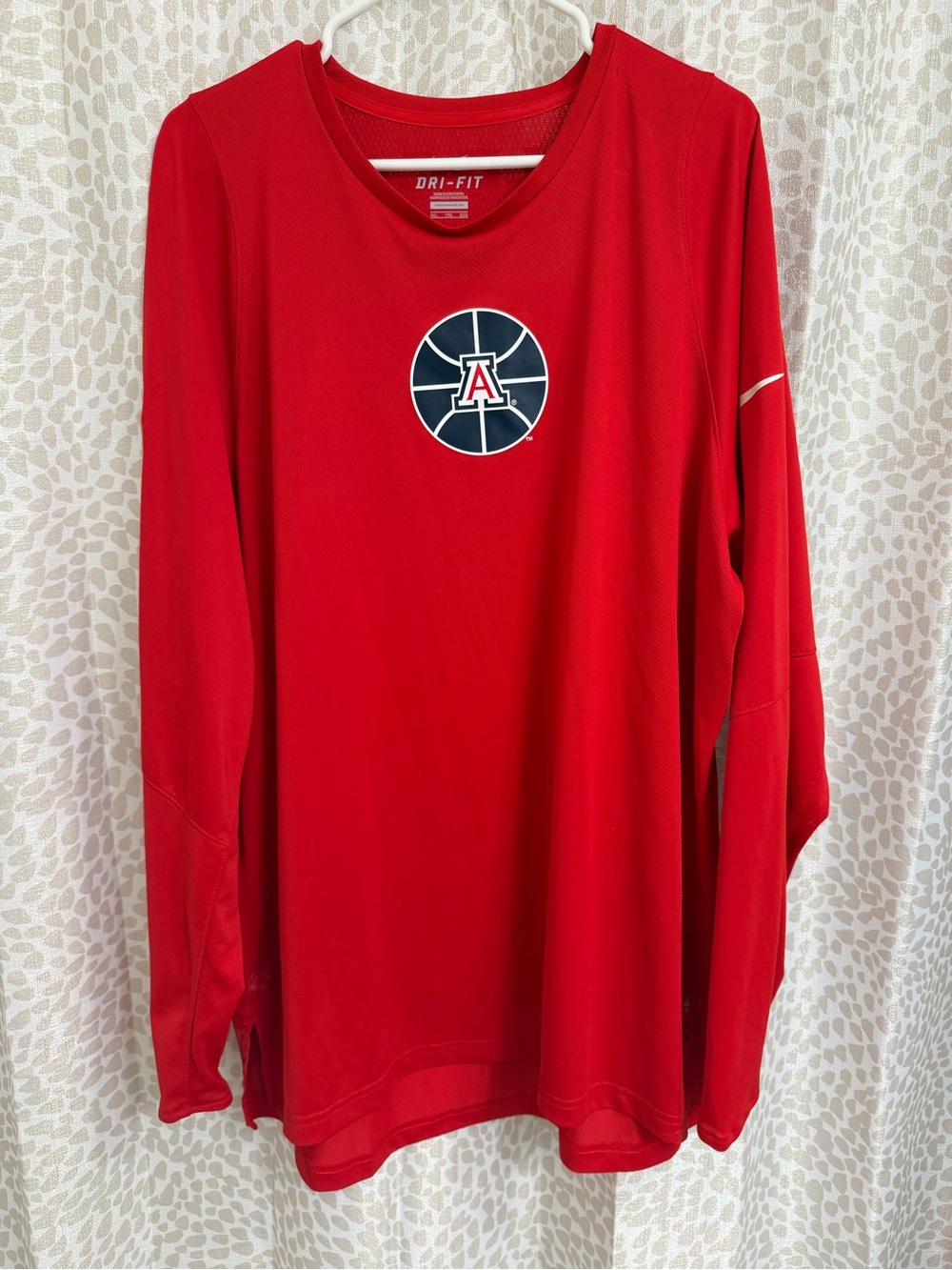 Nike Red Dri-FIT Crewneck Long-Sleeve Men's Sweater